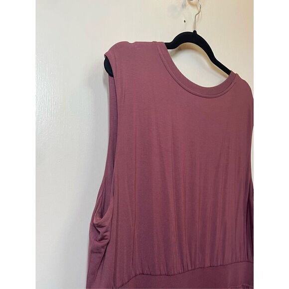 ATHLETA Santorini Cinch midi Dress Stretch Modal Rose size 2X - Picture 8 of 13